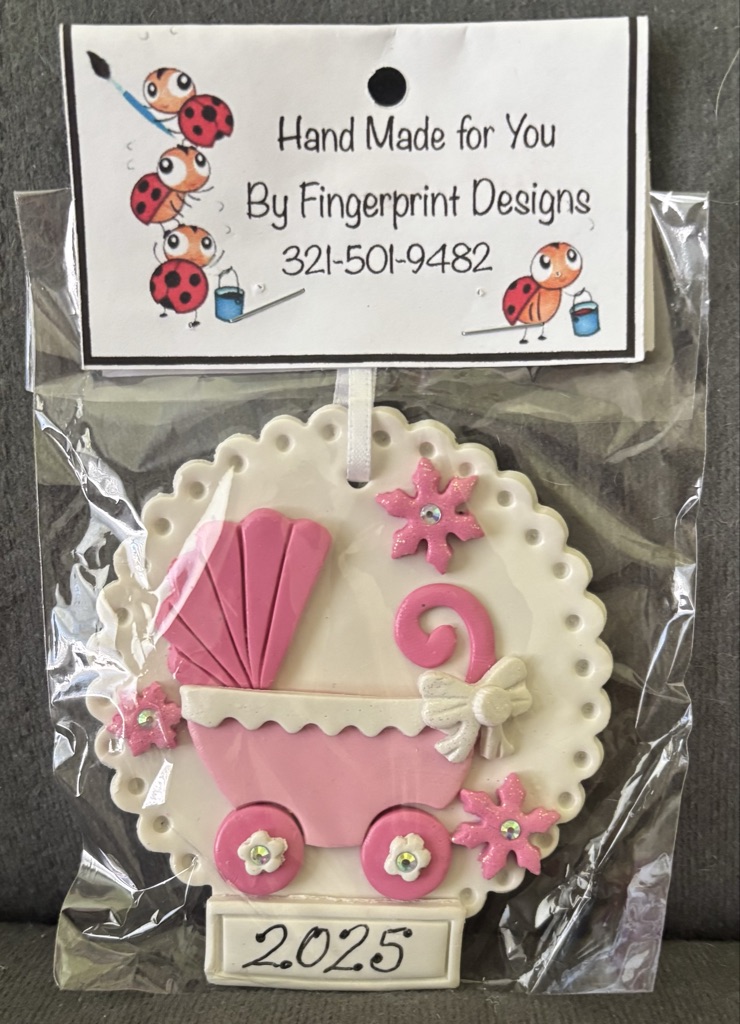 Free 2025 baby girl ornament