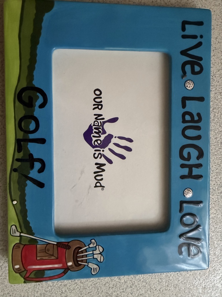 Free Live laugh love …Golf! Picture frame