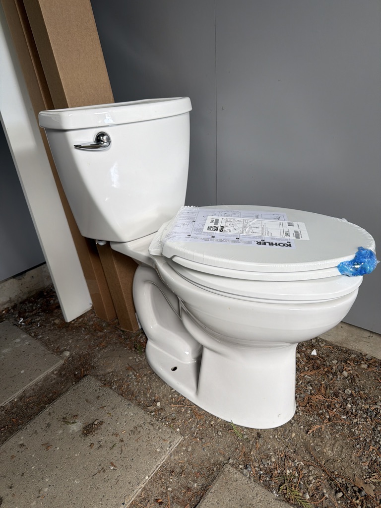 Free American Standard toilet with new Kohler seat