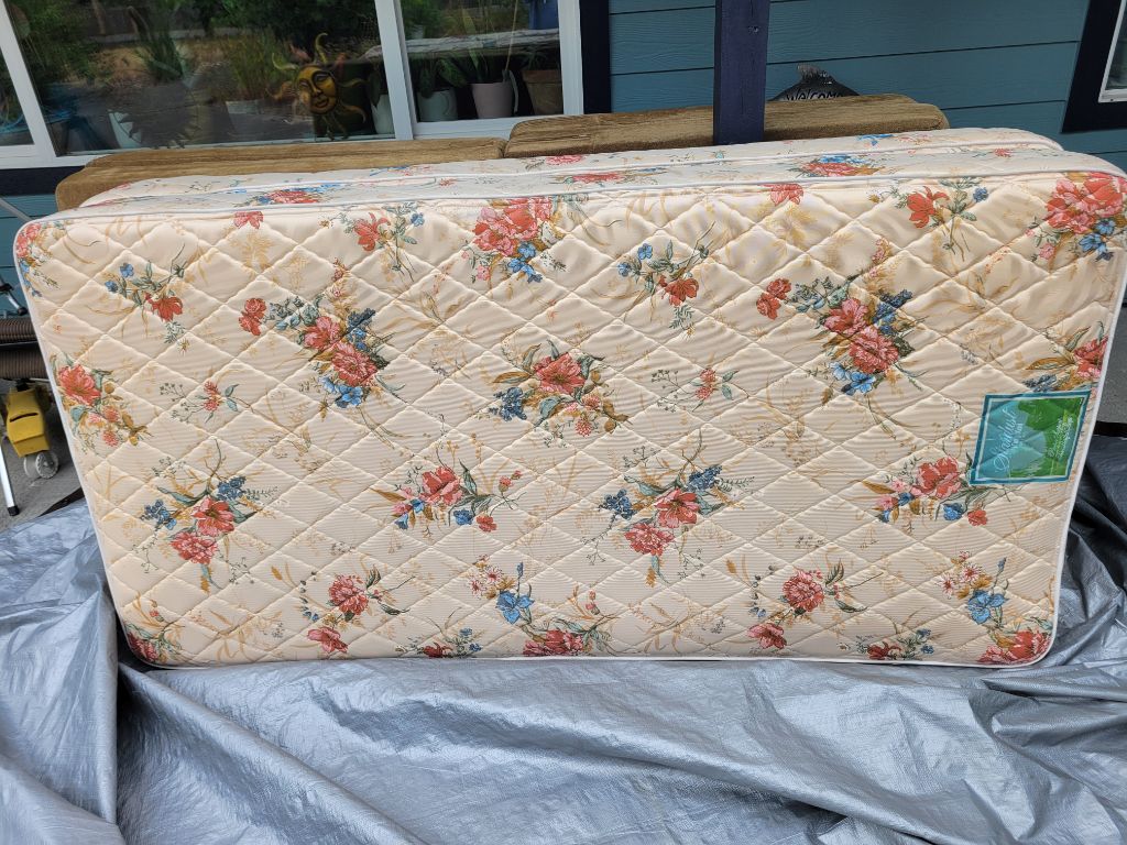 Free Two twin size mattresses..