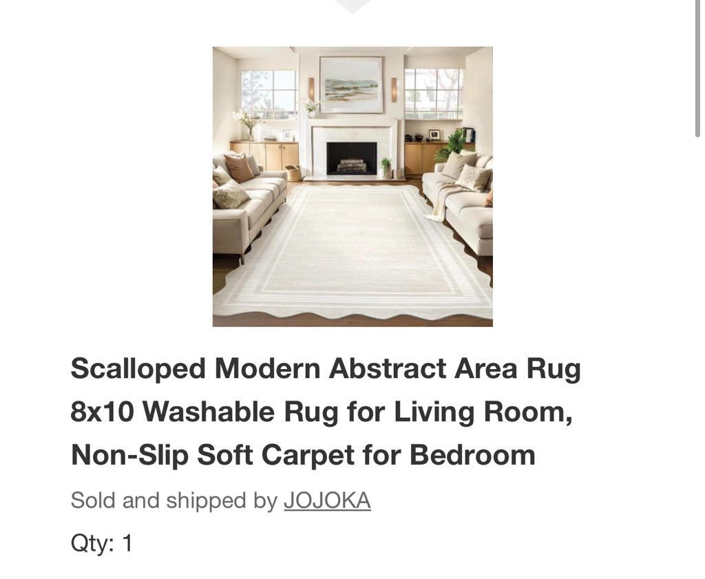 Free 8x10 washable rug