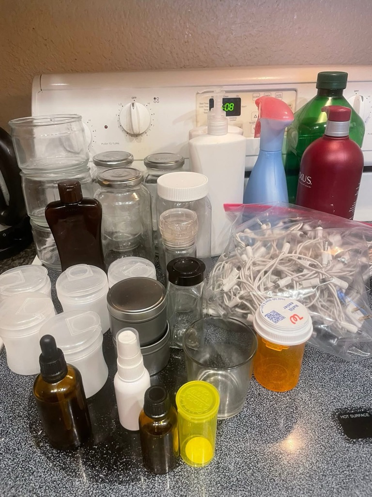 Free Empty containers for crafts, storage or little kids projects