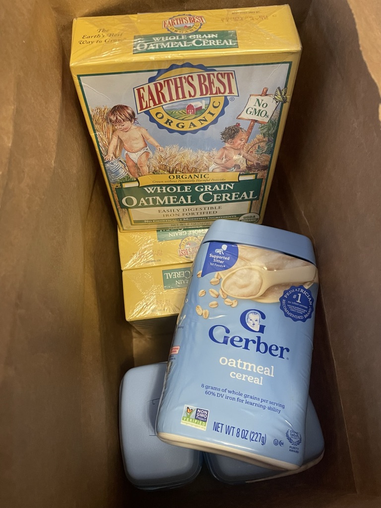 Free Baby Cereal/Oatmeal