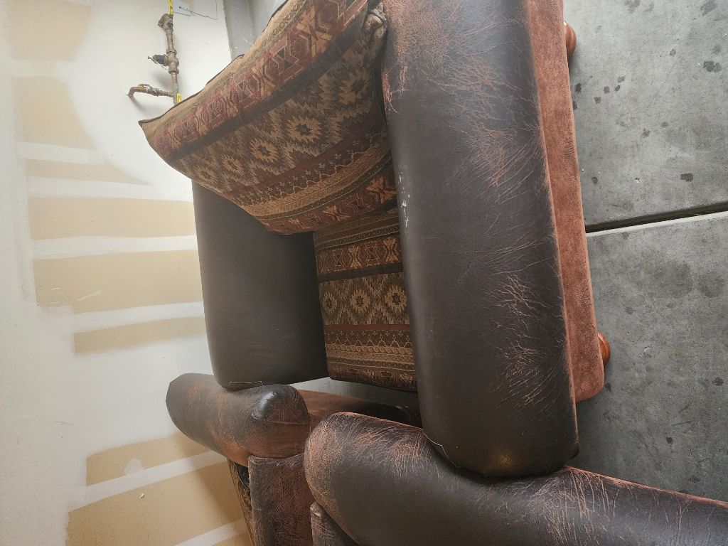 Free Couch, love seat, chair and ottoman.