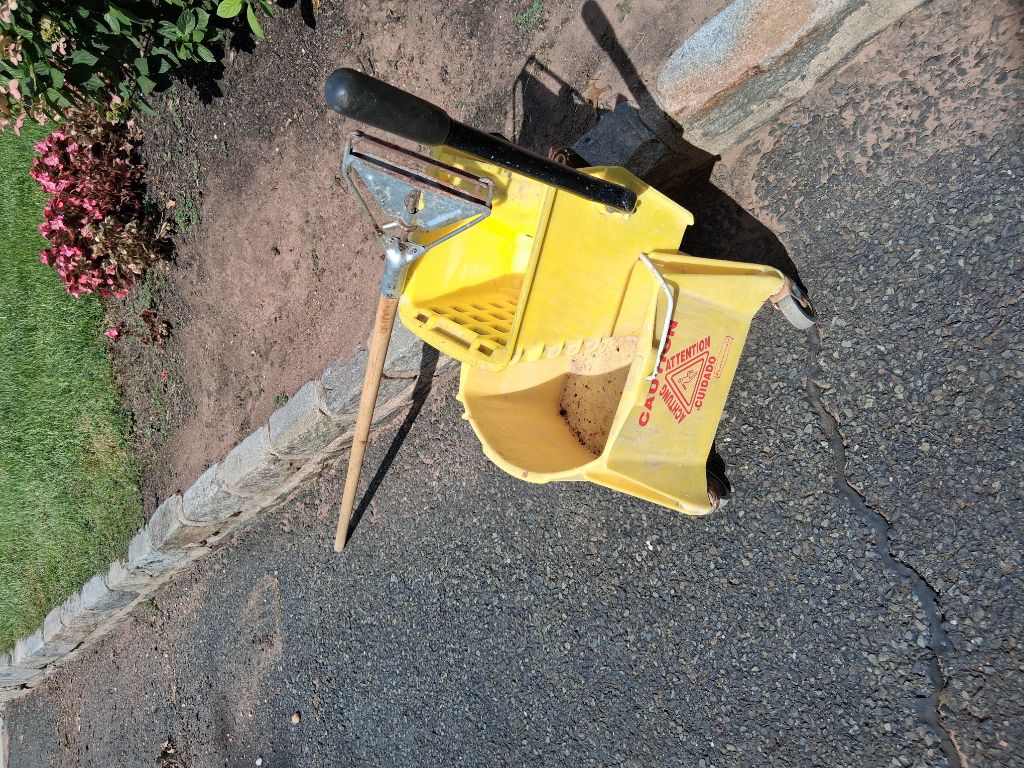 Free Mop bucket w/ringer and mop handle