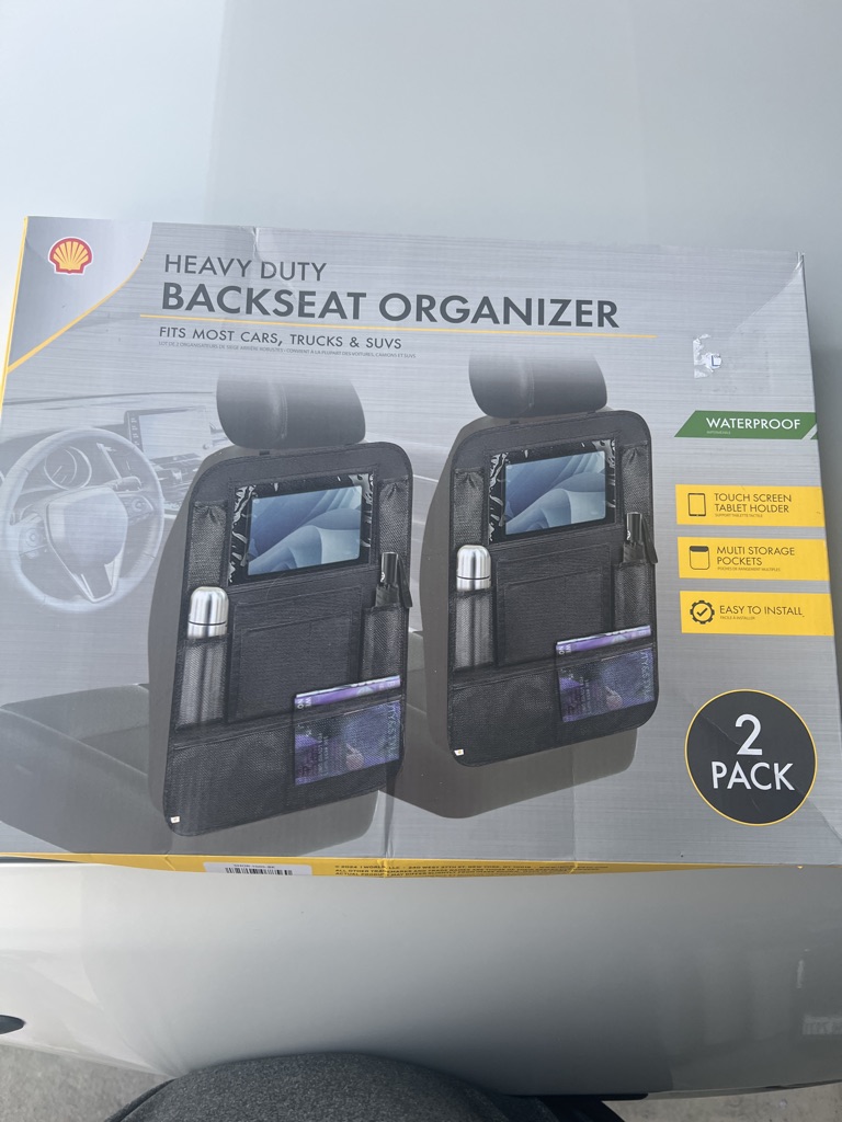 Free Chevron Heavy Duty Backseat Organizer