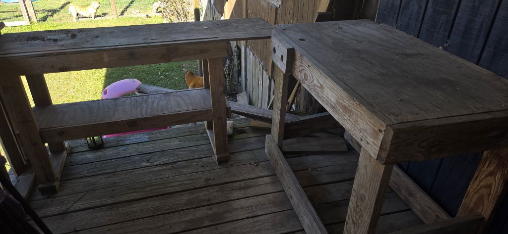 Free 2 Wooden work tables