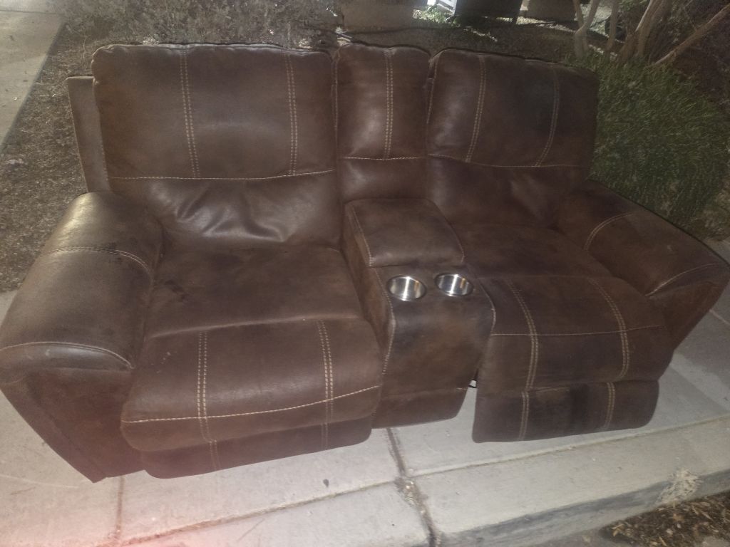 Free Recliner loveseat couch