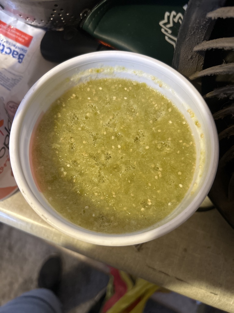Free Just made spicy tomatillo sauce