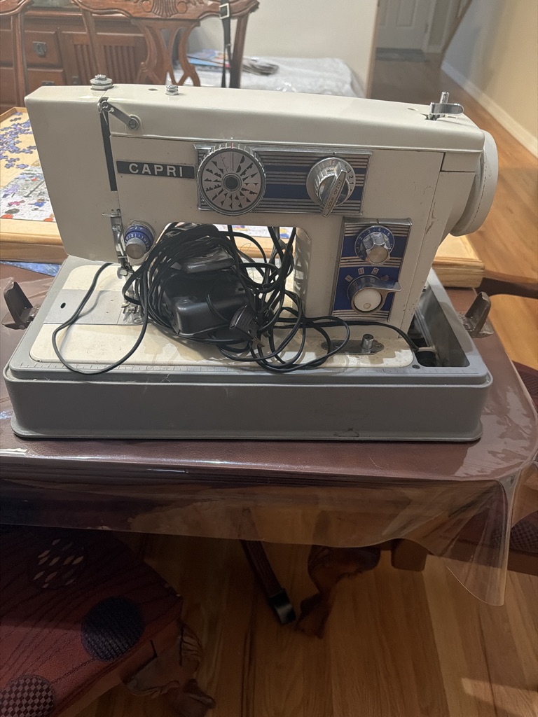 Free Very old and heavy Capri sewing machine
