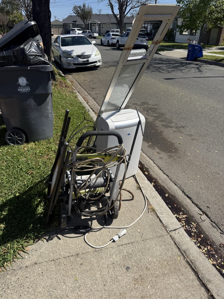 Free scrap metal curb