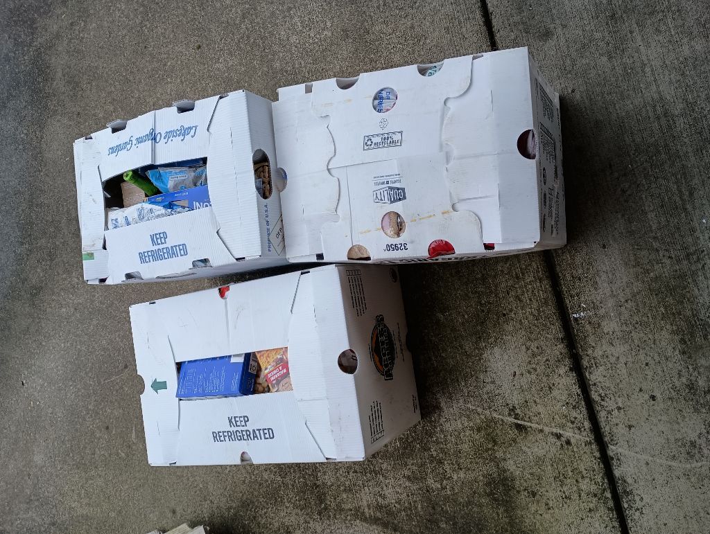 Free 3 big boxes of Free food