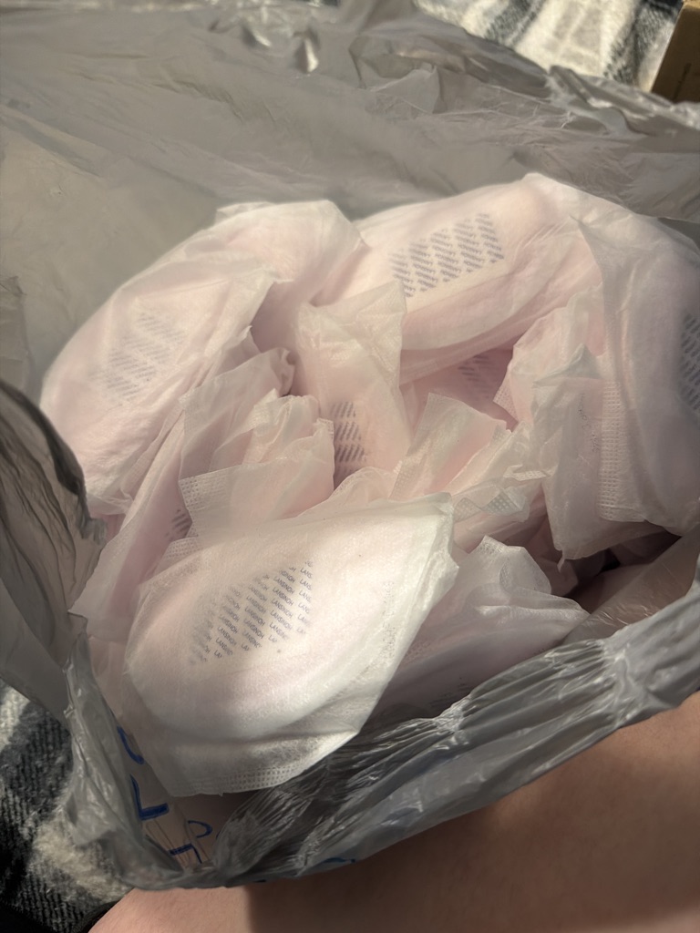 Free Nursing brawl pads and nipple cream