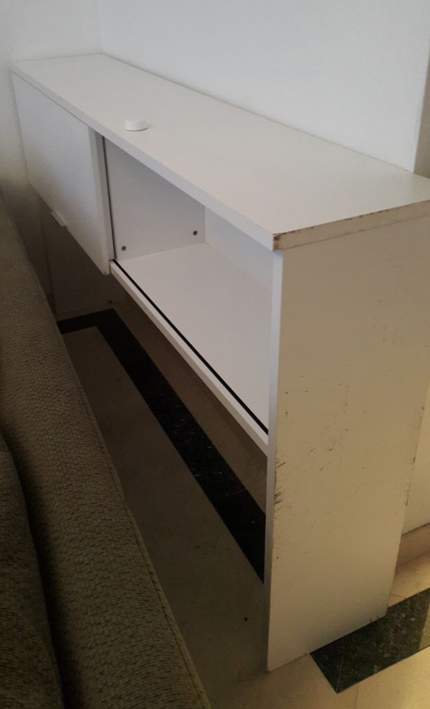 FREE:  Queen headboard or console with storage cabinet