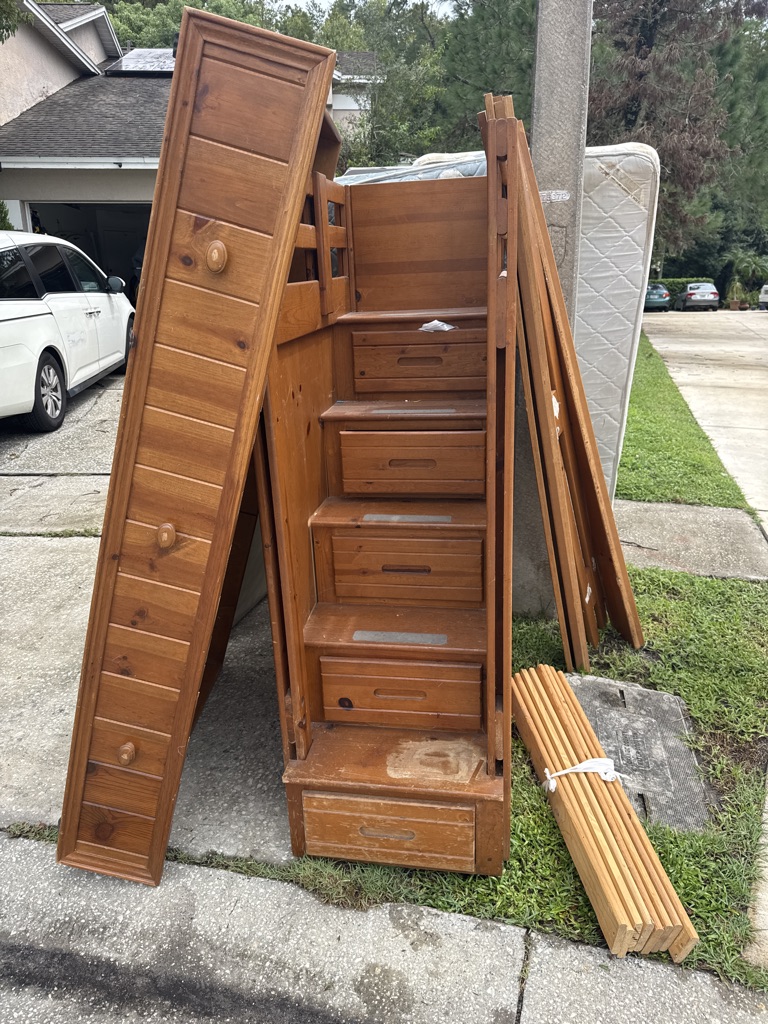 Free Bunk bed all parts included