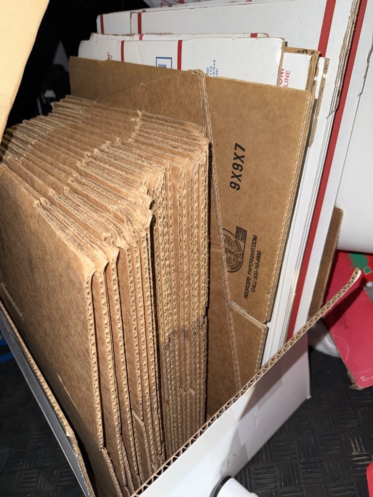 Free shipping boxes from uline 25+