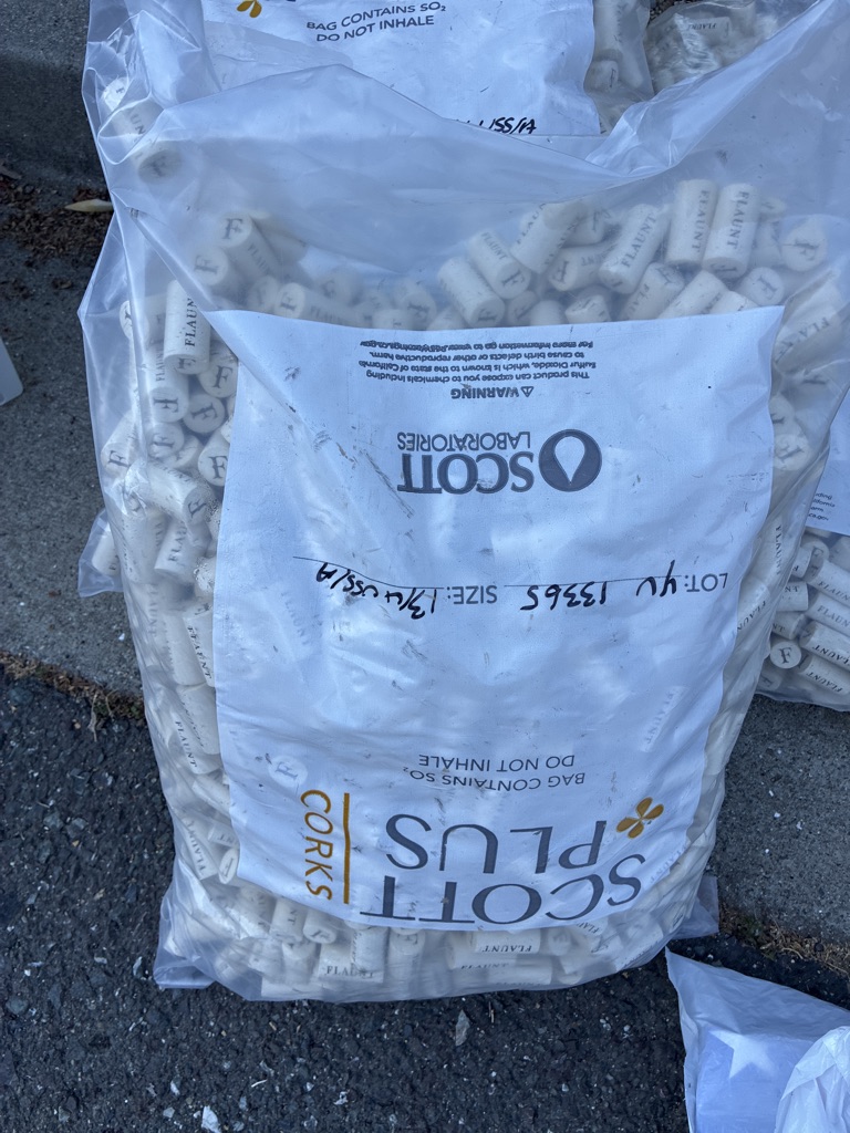 Free bags of new corks.