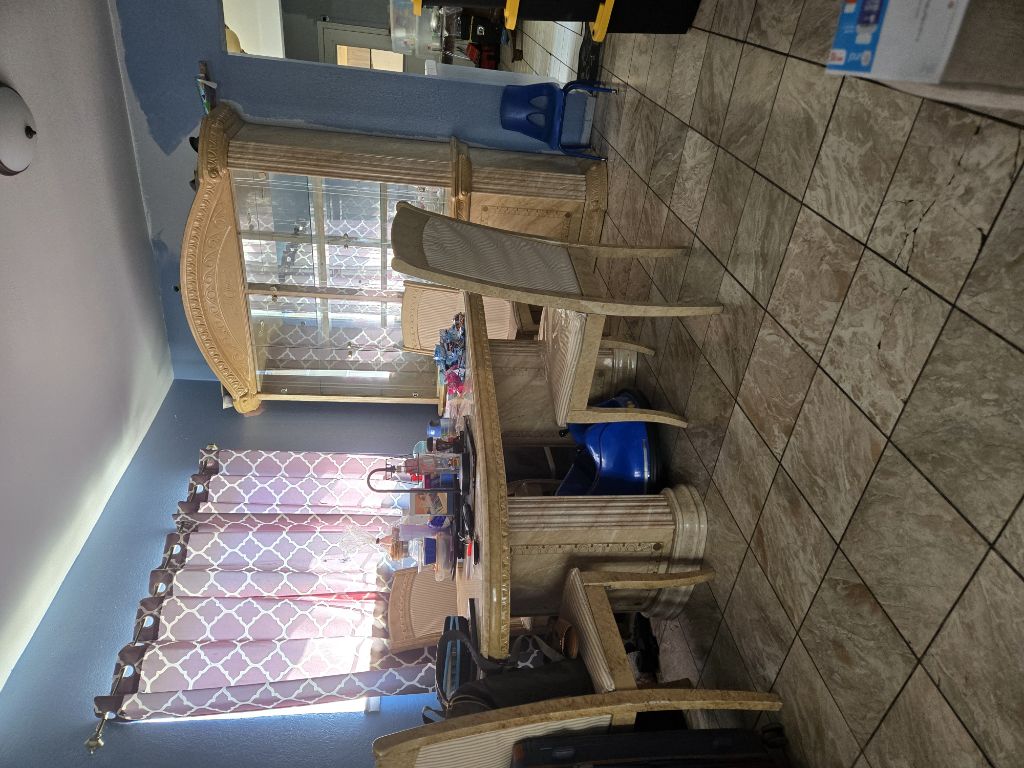 Free Only dinning table and cabinet set for free