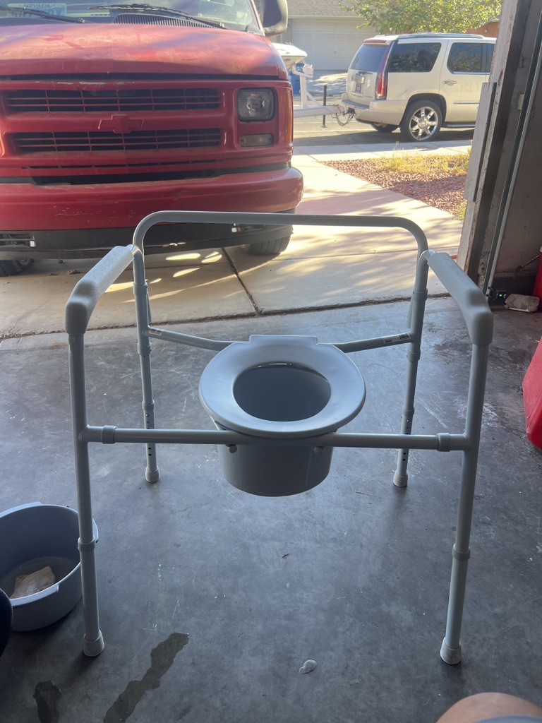 Free brand new toilet commode