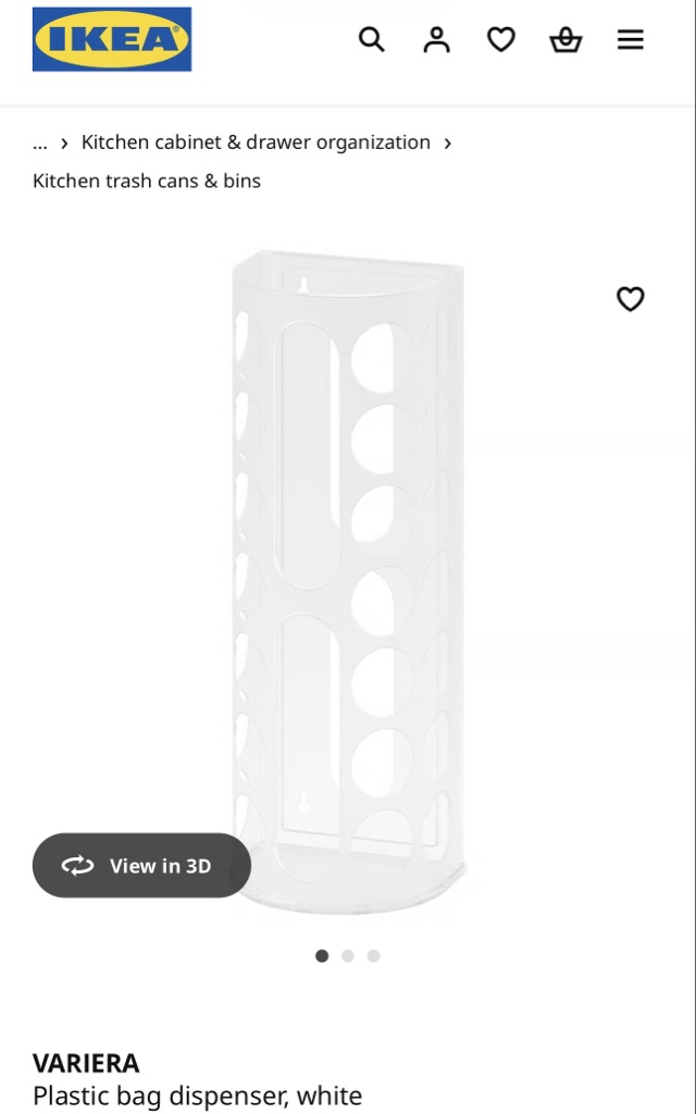Free IKEA Plastic bag holders.