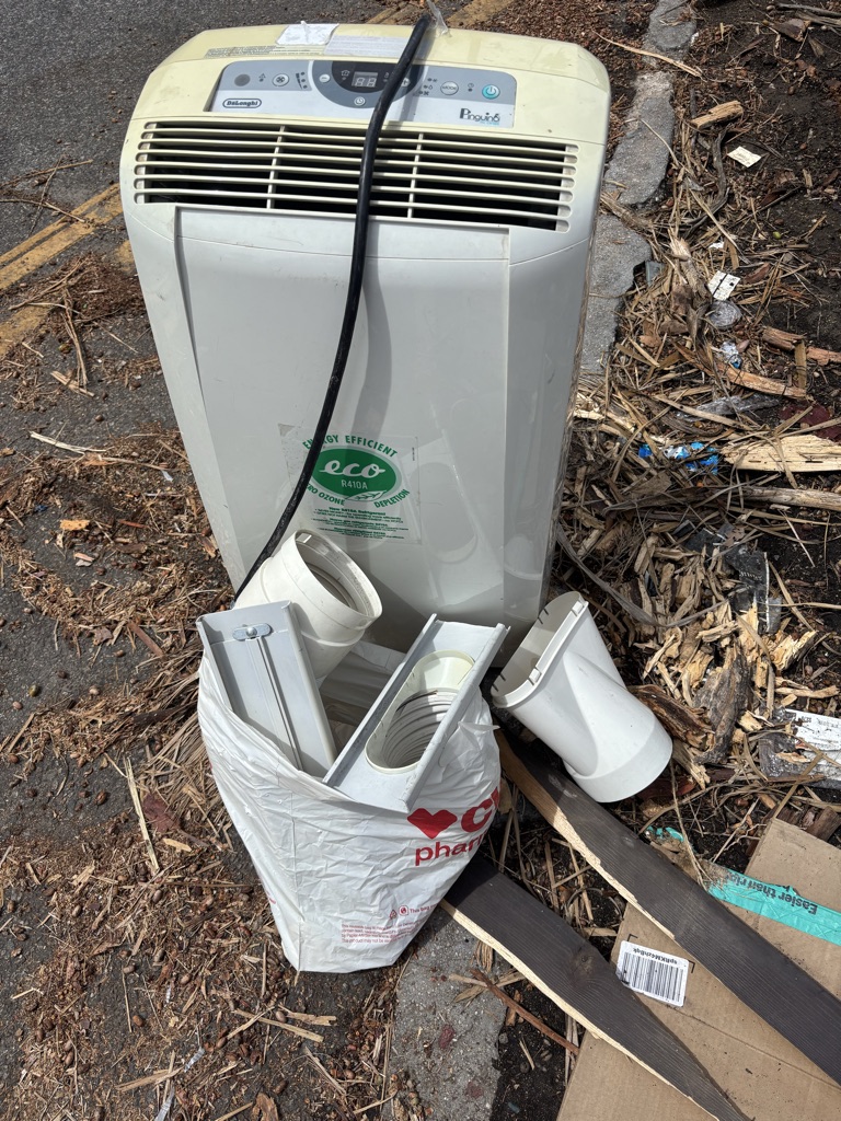 Free CURB ALERT Single hose portable AC
