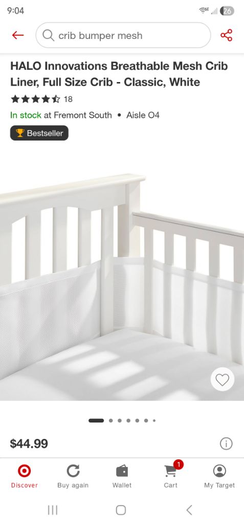 Free Crib bumper