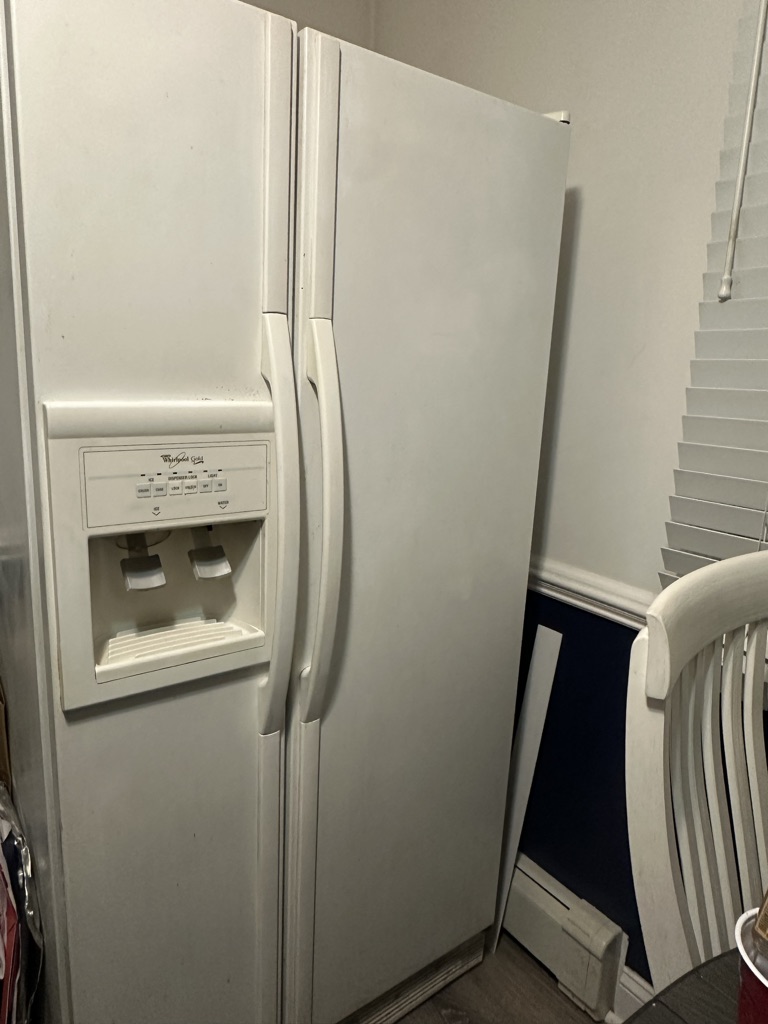 Free Whirlpool White Side by Side Refrigerator