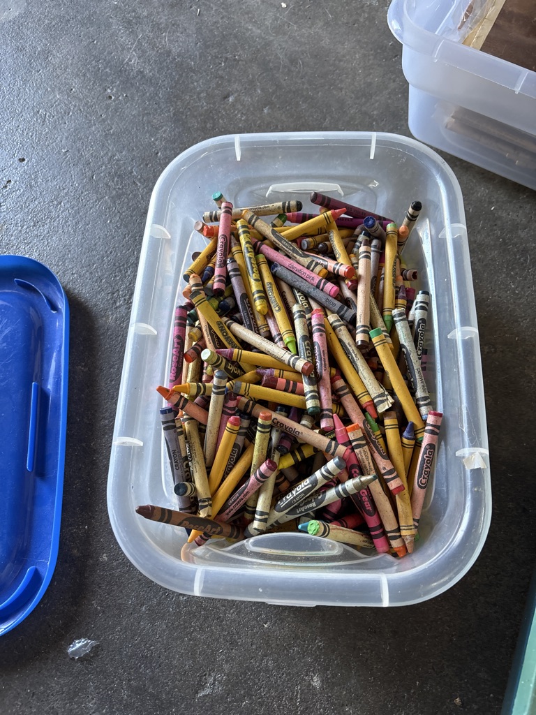 Free crayons and colored pencils
