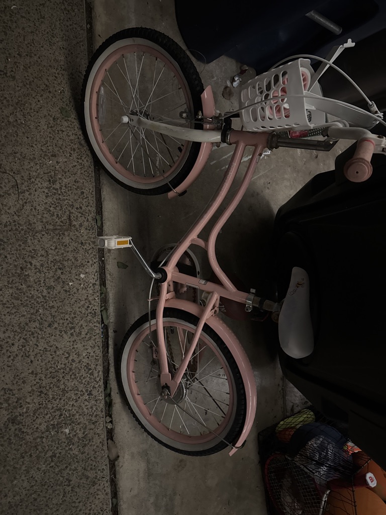 Free 18” kids bike pink