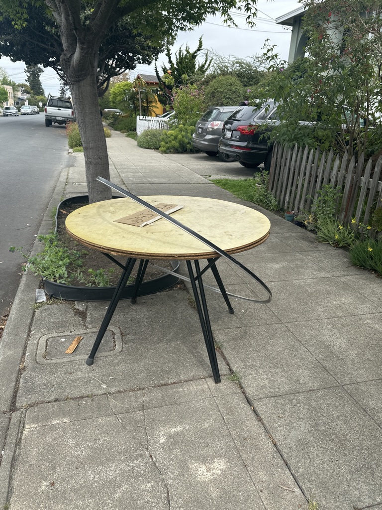 Free mid century modern table