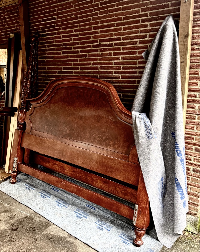 Free Mahogany California King Bed Set (complete)