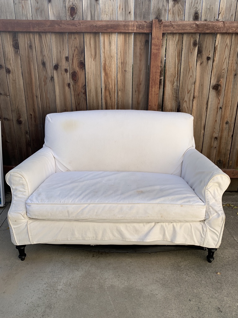 FREE Crate & Barrel White slipcover Loveseat