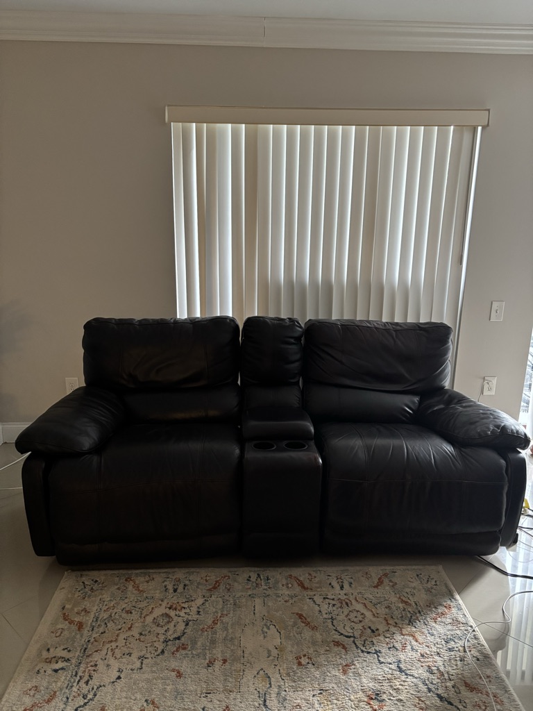 Free! Brown reclining sofa in perfect working order.
