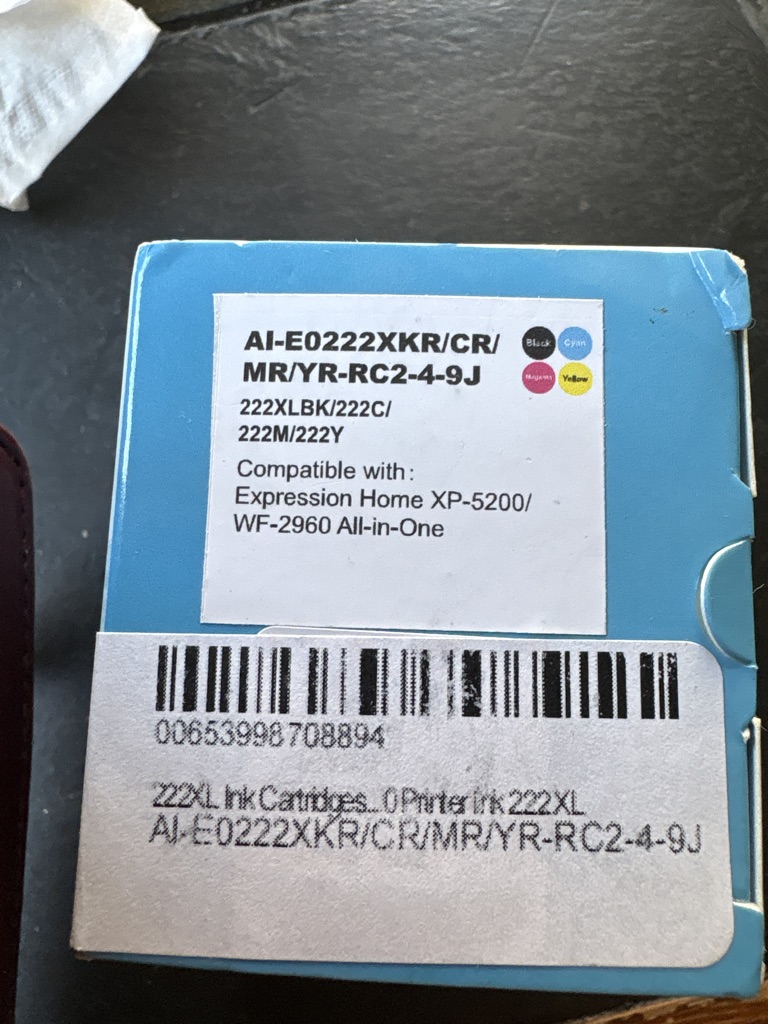 Free 222xl ink cartridge