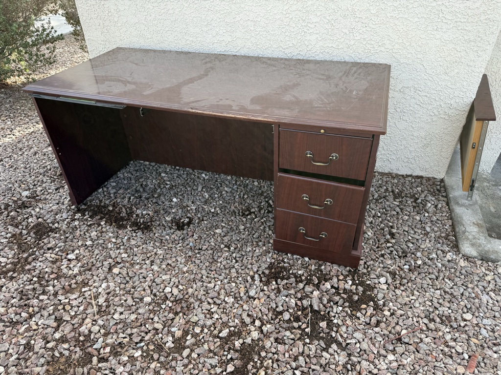 FREE HEAVY STURDY WOODEN DESK