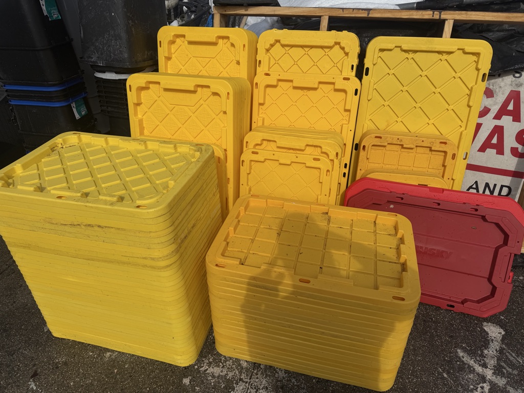 Free Bin Lids and Trash bins