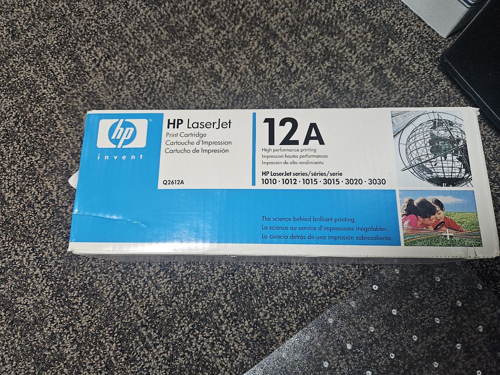 Free HP 12A Toner Cartridge
