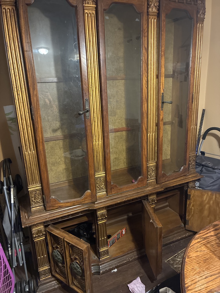 Free Solid wood hutch