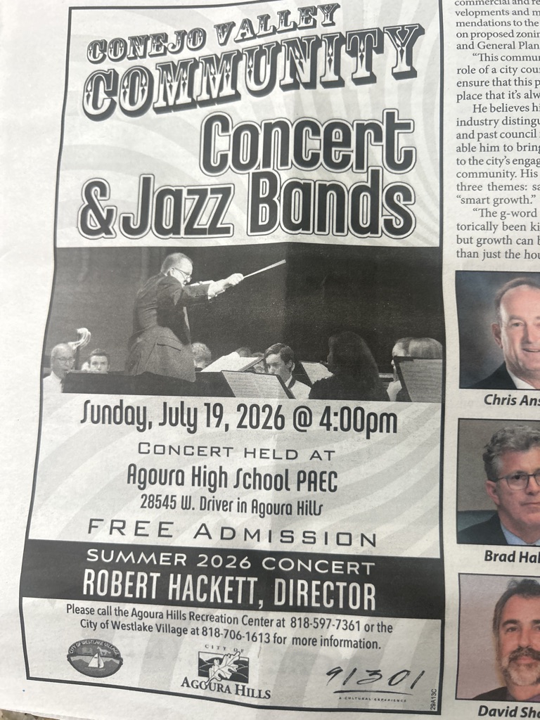 Free Concert on Sunday July 19, 2026