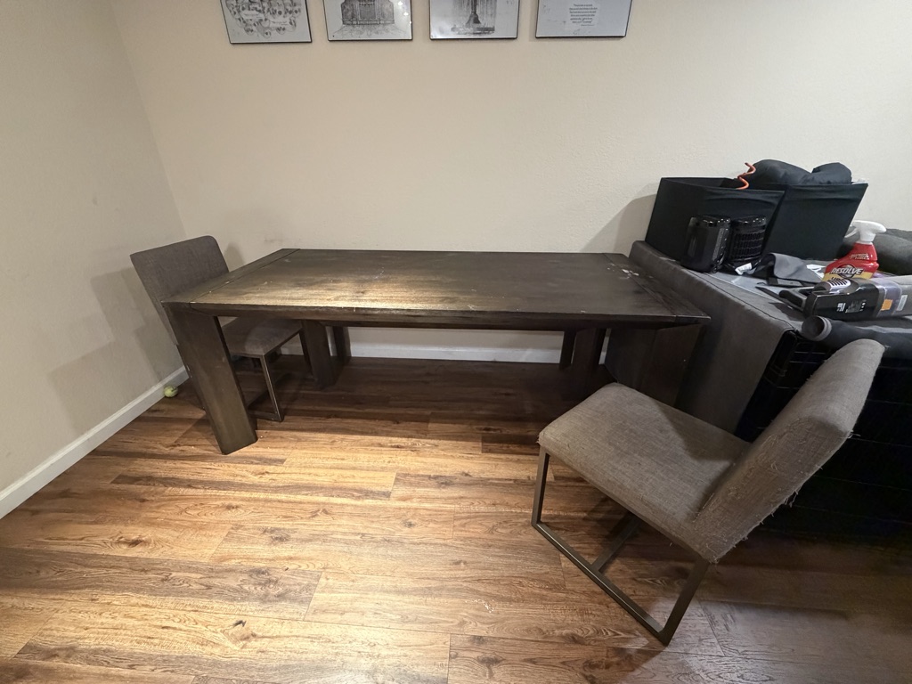Free Wood dinning table set