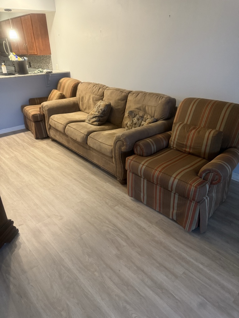 Free Brown Ultrasuede Couch Perfect Condition