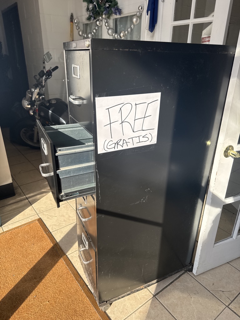Free Document Cabinet with 4 drawers
