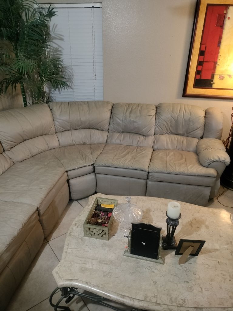 Free Power recliner seccional sofa set