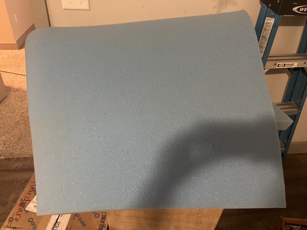 Free Blue Queen Bed - foam pad