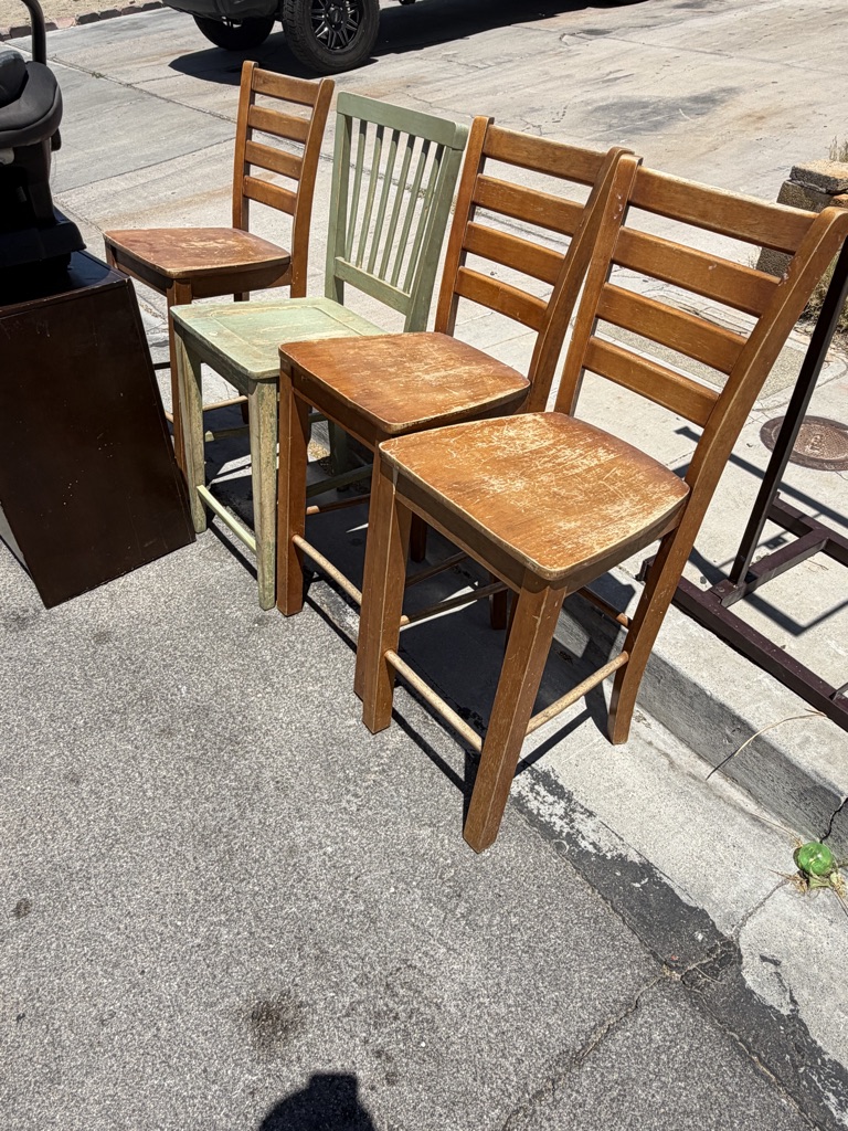 Free chairs night stand and car seat with base