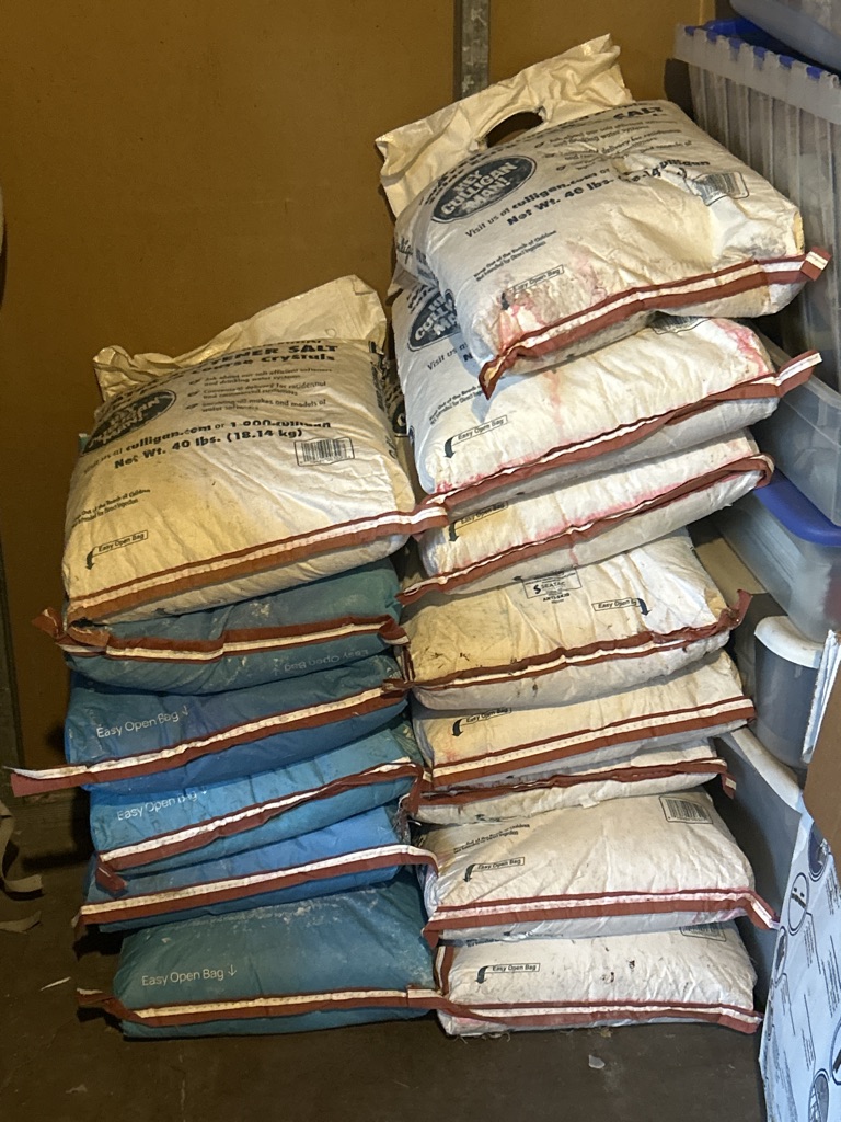 Free 14 bags of soft water pellets