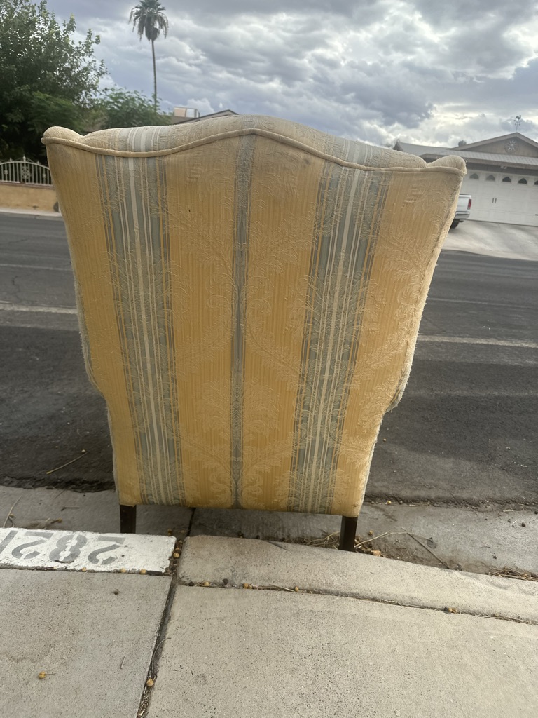 Free antique wingback chair