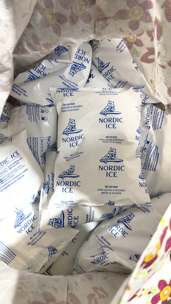Free Gel ice packs