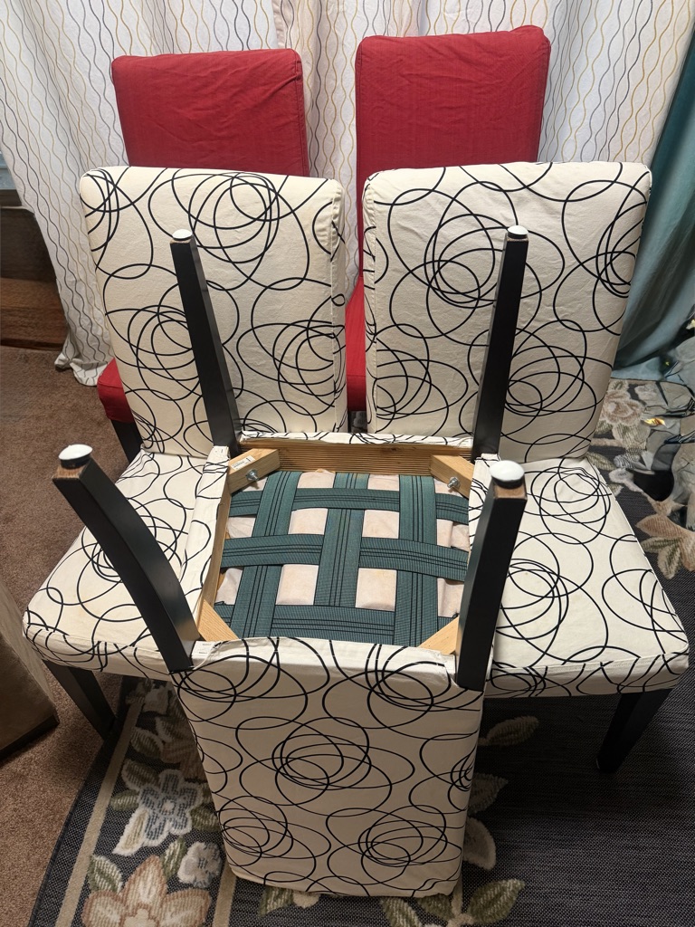 Free Five dinning chairs