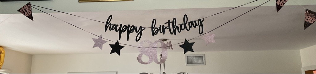 Free 80th birthday decorations